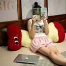Axyaa Big Eye Red Apple Long Pillow for Comfortable Sleep and Support