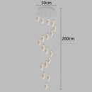 Axyaa Modern Duplex Building Staircase Chandelier for Living Room Indoor Lighting