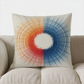 Axyaa Gray Mandala Pattern Throw Pillow Cover for Sofa, Bedroom, Car