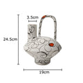 Irregular Ceramic Vase by Axyaa: Abstract Aesthetic Room Decor with Artificial Flowers