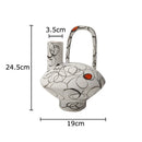 Irregular Ceramic Vase by Axyaa: Abstract Aesthetic Room Decor with Artificial Flowers