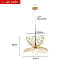 Axyaa Nordic Art Pendant Light - Modern Wrought Iron Lighting Fixtures