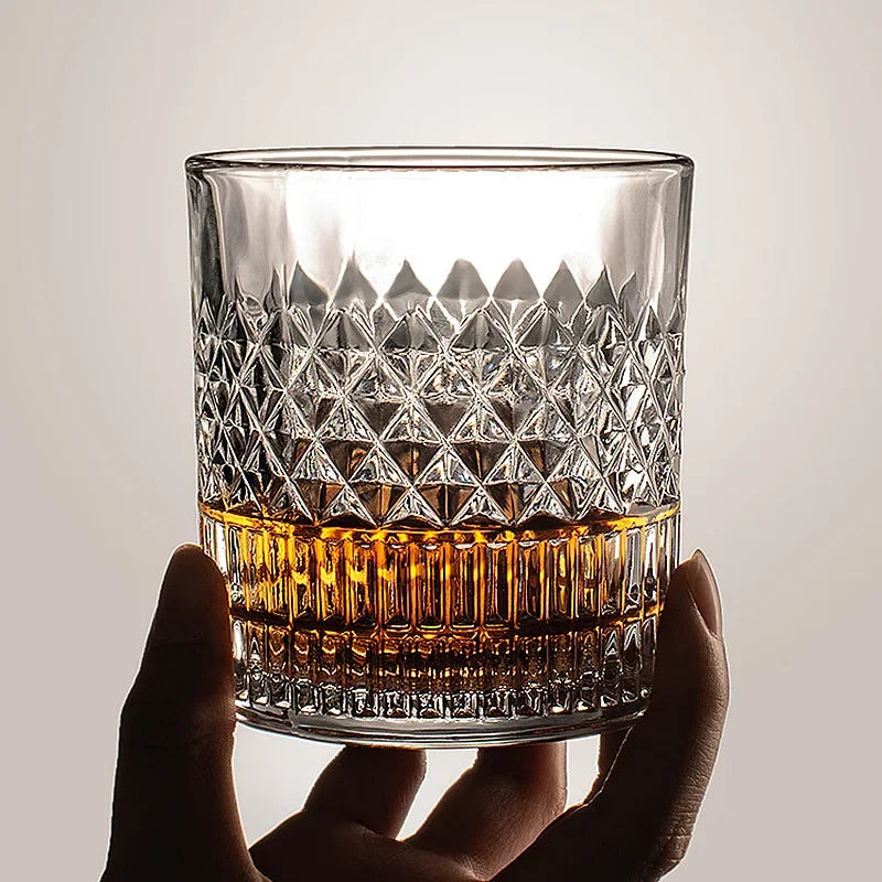 Axya Whiskey Glass - Home Liquor Spirits Beer Glass - Creative Transparent Glass