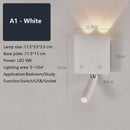 Axyaa LED Wall Sconce Lamp with USB Port & Socket for Bedrooms, Restaurants.