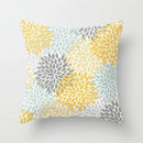 Axyaa Red Yellow Blue Floral Geometric Pillowcase 45*45cm