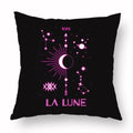 Axyaa Tarot Black Pillowcase 45x45cm for Home Decor and Living Room
