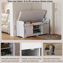 Axyaa Storage Bench with Cushioned Seat and Hidden Storage for Entryway and Bedroom