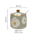 Axyaa Ceramic Seasoning Jar Set for Kitchen Storage and Organization