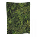Axyaa Luxury Moss Pattern Flannel Throw Blanket for Natural Freshness and Comfort.