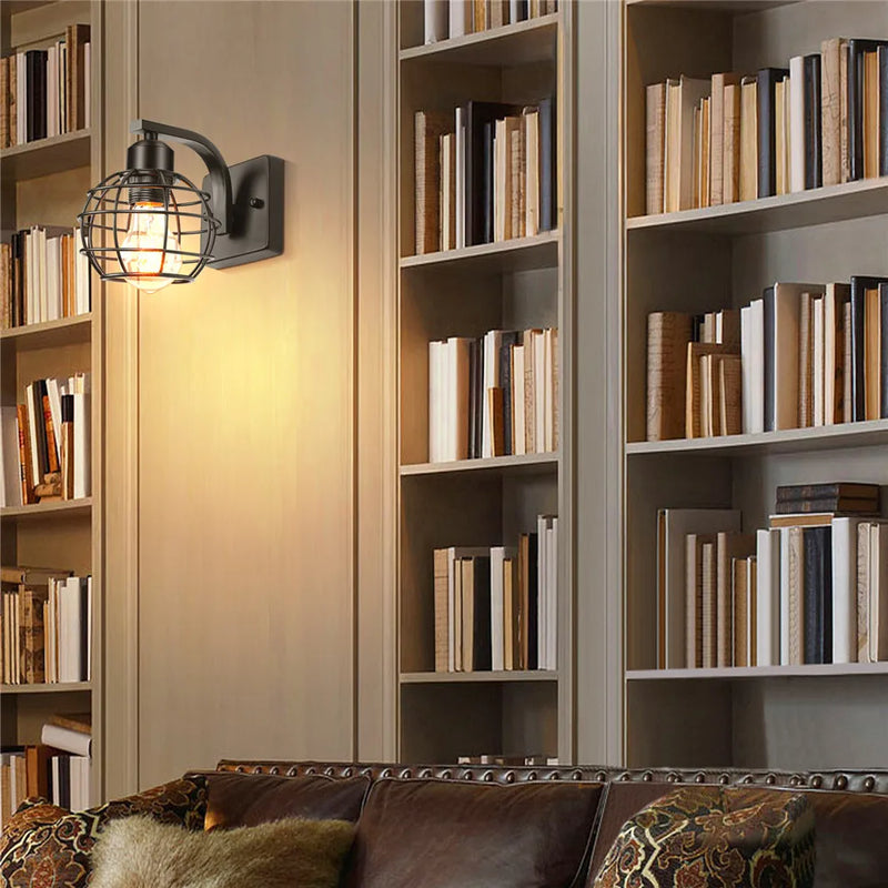 Axyaa Retro Industrial Wall Sconce LED Lamp Indoor Lighting