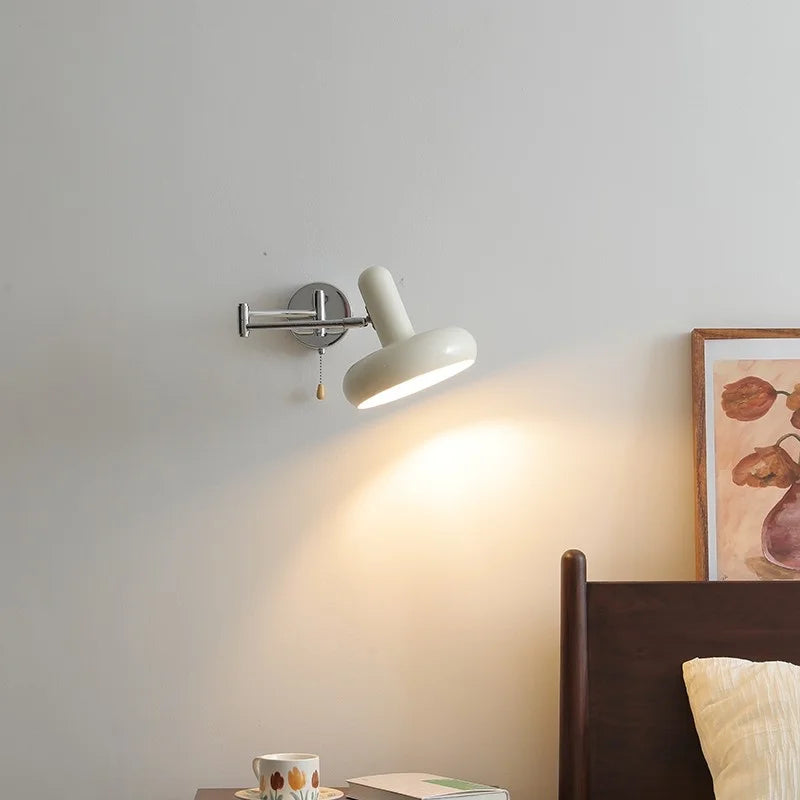 Axyaa Swing Arm LED Wall Sconce Modern Stair Light Pull Chain Switch