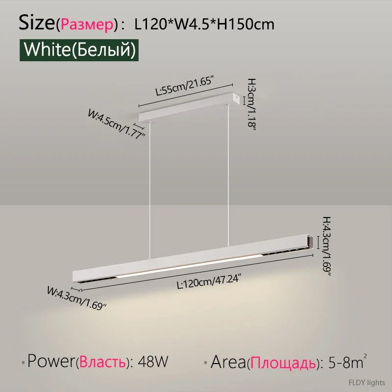 Nordic Modern Chandelier by Axyaa - LED Dining Bar Kitchen Office Lamp
