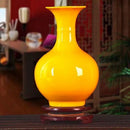 Axyaa Yellow Ceramic Vases: Elegant Home Crafts for Decoration, Office, Wedding Gifts