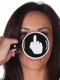 Axyaa Middle Finger Coffee Cup - Have A Nice Day Mug for Office Gifts