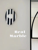 Axyaa Marble Wall Sconce: Modern Irregular Stone Lamp for Interior Decor