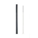 Axyaa Stainless Steel Wide Metal Straw Set Bubble Tea Milkshake Straw Brush