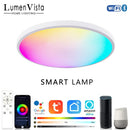 Axyaa Smart Ceiling Light RGB LED 30W40W Alexa Google Home Bedroom Decor Light