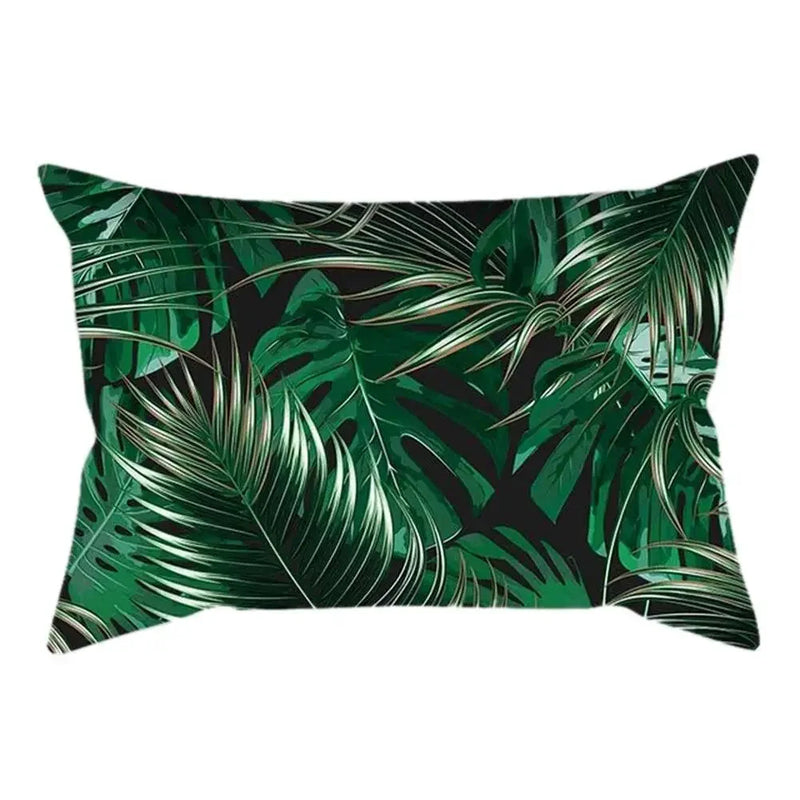 Axyaa Plant Art Polyester Cushion Cover Elegant for Living Room Sofa 30x50cm