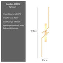 Axyaa Gold Minimalist Led Wall Sconce for Bedroom Living Room TV Sofa Background