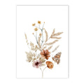 Personalized Wildflower Poster Custom Name Canvas Painting by Axyaa - Baby Kids Living Room Wall Art