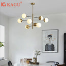 Axyaa Glass Magic Bean Chandelier - Nordic Light Luxury, Modern Design for Living and Dining Areas
