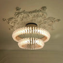 Axyaa Crystal Flower Chandelier - Minimalist Style for Living Room, Bedroom, and Hall