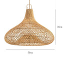 Axyaa Zen Tea Room Collection: Hand-woven Lampshade, Rattan Chandelier, Bar Counter, Bedroom Zen Decor