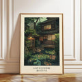 Axyaa Japanese Garden Canvas Print - Tranquil Pond Landscape Wall Art for Modern Home