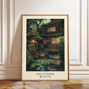 Axyaa Japanese Garden Canvas Print - Tranquil Pond Landscape Wall Art for Modern Home