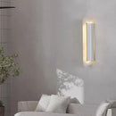 Axyaa Spain Marble LED Wall Light in Black, White & Copper - Modern Sconce Lamp