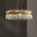Axyaa Crystal Living Room Chandelier, Bedroom Pendant Lamp, Luxury Ceiling Light