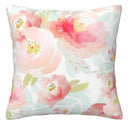 Colorful Watercolor Floral Pattern Pillow Cover by Axyaa for Sofa, Bedroom, Car