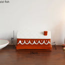 Axya Hand-Painted Ceramic Butter Dish with Lid, Creative Cheese Plate for Storage
