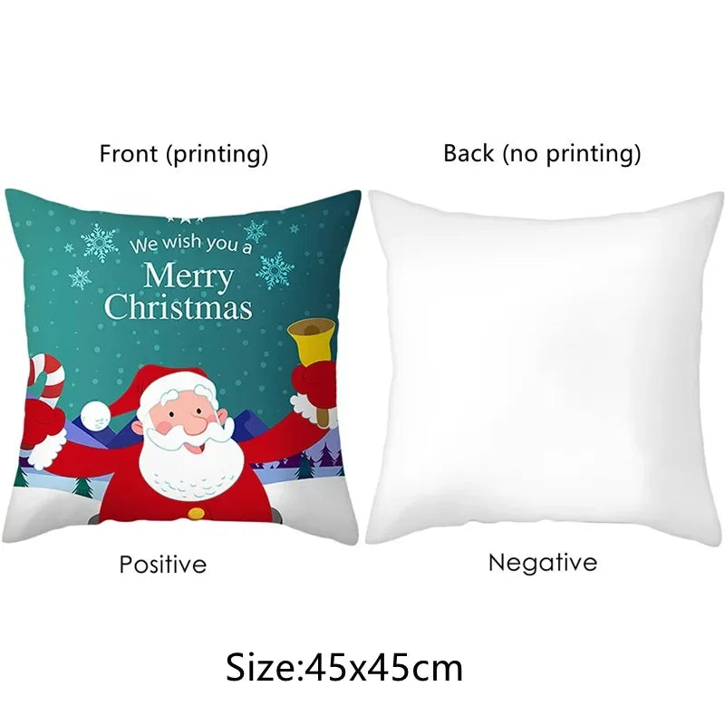 Axyaa Christmas Pillowcase Set - Festive Home Decor & New Year Gift
