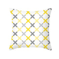 Yellow Gray Geometric Print Pillow Cover 45*45cm for Axyaa - Home Decor Essential