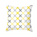 Yellow Gray Geometric Print Pillow Cover 45*45cm for Axyaa - Home Decor Essential