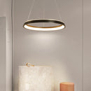 Axyaa Modern LED Ring Chandelier for Living Room Bedroom Balcony Flush Mount Ceiling Lights
