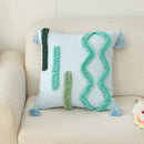 Axyaa Bohemian Tufted Cushion Cover for Sofa, Removable Washable Pillowcase