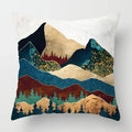 Axyaa Nordic Moon Metal Painting Pillowcase for Home Sofa Decor - 40*40 & 60*60