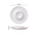 Axyaa Shrimp Plate: Elegant Dumpling Vinegar Plate for Household - Light Luxury