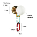 Axyaa Glass Bubble LED Pendant Light: Retro Wabi Sabi Style Necklace Lamp