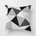 Geometric Black Yellow Cushion Covers - Axyaa Modern 18" Throw Pillow Case