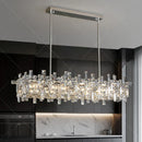 Axyaa Crystal Chandelier Stair Pendant Lamp Living Room Pendant Lights Home Interior Lighting