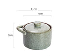 Axyaa Coarse Pottery Bird's Nest Cup Ceramic Steamed Egg Soup Seasoning Jar