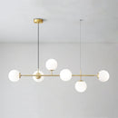 Axyaa Nordic Glass Ball Pendant Light Chandelier for Modern Home Decor