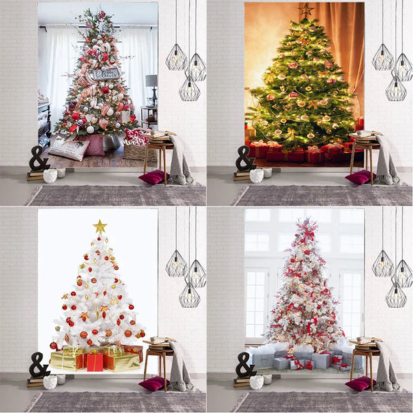 Axyaa Christmas Tree Tapestry for Home Decor and Parties