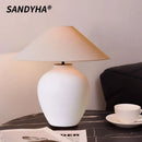 Axyaa Retro Ceramic Floor Lamp Jar Design LED Light Living Room Decor