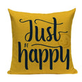 Axyaa Yellow Geometric Linen Pillow Case 45*45cm