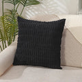 White Green Corduroy Cushion Cover 45x45, Modern Home Decor for Sofa, Axyaa Brand