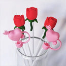 Axyaa Silicone Straw Toppers for Stanley Tumbler - Hearts Design Straw Covers
